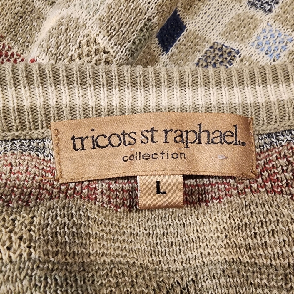 Tricots St Raphael Multicolor Patterned Sweater - image 6